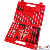 PULLER SET GEAR STEERING WHEEL HARMONIC BALANCER 46 PC , ZT-04008 - SMANN TOOLS.