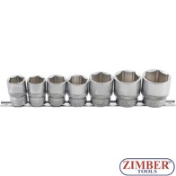 Socket Set, Hexagon | 12.5 mm (1/2") Drive | 20 - 32 mm | 7 pcs. - 9108 - BGS technic.