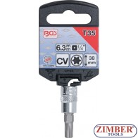 Bit Socket | 6.3 mm (1/4") Drive | T-Star (for Torx) T35 - 2565 - BGS technic.