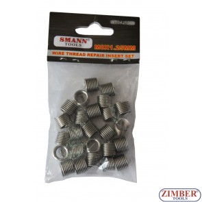 25PCS Chinese supplier fasteners and screws wire thread insert M8 X 1.25 X 10.8mm -ZT-04J1066- SMANN TOOLS.