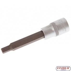 1/2" Hex socket bit 100mmL 7mm (ZB-4262) - BGS