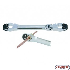 Ключ за спирачни тръбички с тресчотков механизъм 11 mm - BGS