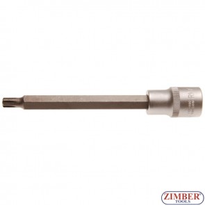 Bit Socket | length 140 mm | 12.5 mm (1/2") Drive | Spline (for RIBE) | M7 - 4234- BGS technic.