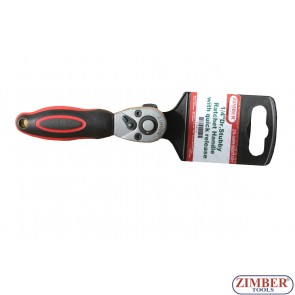 Stubby Ratchet Handle with quick release 1/4"Dr. - ZR-04RHSU01401 - ZIMBER TOOLS