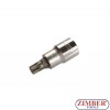 1/2" Spline socket bit 55mmL M10 (ZB-4353) - BGS