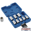 Socket Set, E-Type | 12.5 mm (1/2") Drive | E10 - E24 | 9 pcs. 6425- BGS technic.