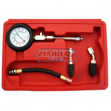 Petrol Engine Automotive Compression Tester Gauge Kit. ZT-04154-SMANN TOOLS.
