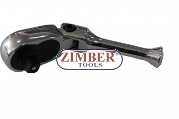 Stubby Flexible Ratchet Handle 1/4", 48 Teeth - (ZR-04RHFS1448V) - ZIMBER TOOLS