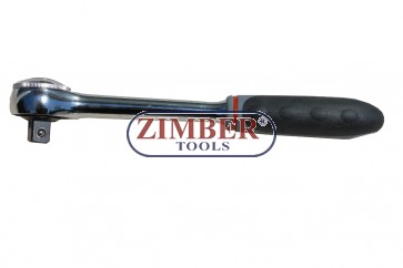 Reversible ratchet handle features a 72 teeth, 1/2" (ZR-04RHRH1201) - ZIMBER TOOLS