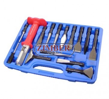 Quick Change Punch and Chisel Set, ZR-36CP14 - ZIMBER TOOLS