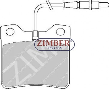 Накладки задни к-т - MERCEDES VITO, PEUGEOT 406, 605