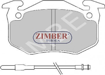 Накладки предни к-т - RENAULT CLIO, EXPRESS, TWINGO