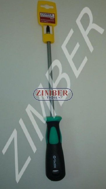 Hammer Pozidriv screwdrivers 8 Х 200 (ZL-S601 8X200 (+)) - ZIMBER TOOLS