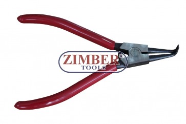 Snap ring pliers External 90° bent tip (open) 7" 175mm (ZR-19CPEBJ07) - ZIMBER TOOLS
