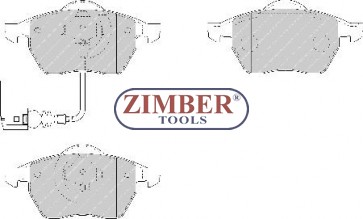 НАКЛАДКИ ПРЕДНИ С ДАТЧИК K-T AUDI 100, A3, A6, SEAT TOLEDO, SKODA OCTAVIA - FERODO