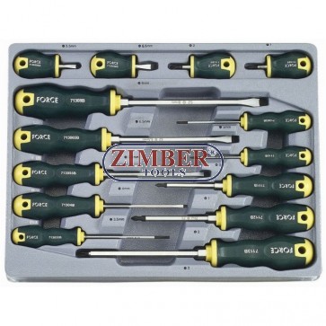 Screwdriver Slotted & Phillips set 14pc.2142 - FORCE. 