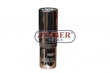 1/2" Dr. Deep Socket 10mm - 12pt ,ZR-03DS410B - ZIMBER-TOOLS