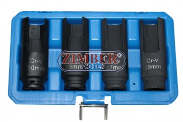Specjalistyczny zestaw kluczy do cewki wtrysku Bosch, Siemens i inne 25 mm - 27 mm - 29 mm , 30 mm.ZT-04A3066 - SMANN TOOLS.