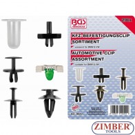 Automotive Clip Assortment for BMW, VW | 290 pcs. - 9042 - BGS technic.