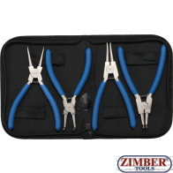 Zestaw szczypiec do pierścieni rozprężnych | 150 mm | 4 szt.s, 450 - BGS  technic