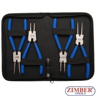 Circlip Pliers Set 175 mm 4 pcs. - 447 - BGS technic. 
