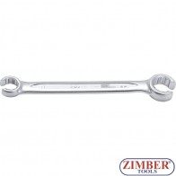 Double Ring Spanner, open Type | 17 x 22 mm - 1761-17x22 - BGS technic.