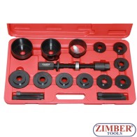 Front Wheel Drive Bearing Service Tool Kit Removal Install Hub Bearing 19PC, ZT-04B1026-1 - SMANN TOOLS 
