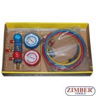 A/C Air Conditioning Ac Refrigerant Manifold-Gauge Set