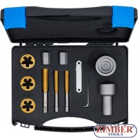 Zestaw gwintownik/narzynka do nakrętek kół i sworzn M12x1.25 - M12x1.5 - M14x1.5  i | 12 szt - 1988 - BGS technic.