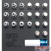 Rim Lock Socket Set for BMW - 21 pcs. 8932 - BGS-technic.