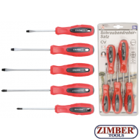 Screwdriver Set Slot SL / Cross Slot 5 pcs. (35835) - BGS technic