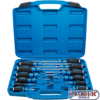 Screwdriver Set | with 6.3 mm (1/4") Internal Square | 12 pcs.7896 - BGS technic.