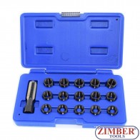 Zestaw do naprawy gwintów świec zapłonowych M14 x 1,25 mm, 16 szt.ZT-01Z5196 - SMANN TOOLS