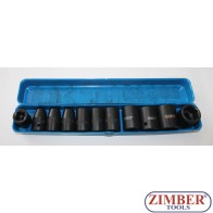 11pcs 1/2" Dr. impact socket set (ZR-06ISS1112) - ZIMBER-TOOLS