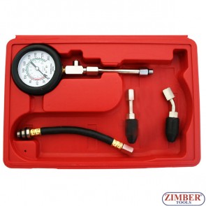 Petrol Engine Automotive Compression Tester Gauge Kit. ZT-04154-SMANN TOOLS.