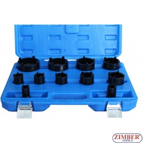 Special Socket Set for Grooved Nuts, 22-75 mm -11-piece - ZT-04B1081 - SMANN TOOLS.