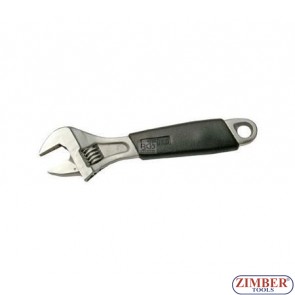 Adjustable Wrench, Soft Rubber Handle, 6" 150-mm, (1440) - BGS technic