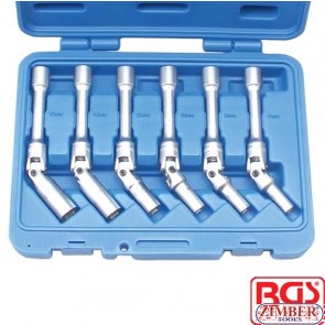 BGS Tools 6 Piece 3/8" Glow Plug Socket Set 8-9-10-12-14-16mm x 150mm 2986