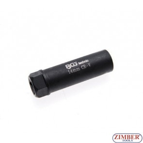 Spark Plug Socket, Hexagon 12.5 mm 1/2" Drive 14 mm (2400) - BGS technic