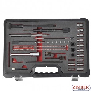 For Diesel injector seat cutter set and cleaning of the injectors seats and glow plugs manholes - ZT-04A3065 - SMANN TOOLS