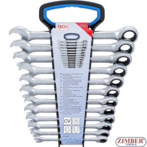 Open End Ratchet and Ratchet Ring Wrench Set | 12 pcs. 6545 - BGS technic.