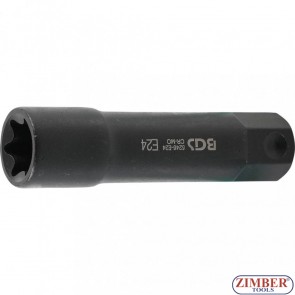 Socket, E-Type, extra long | 22 mm Drive | E24 - 5246-E24 - BGS technic.