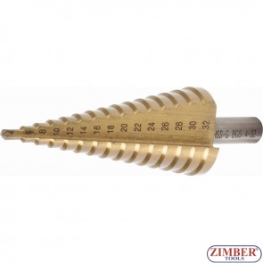 Step Drill | titanium-nitrided | Ø 4 - 32 mm, 1619 - BGS technic