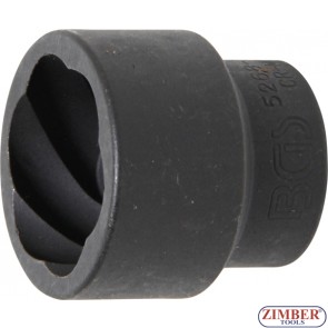 Twist Socket (Spiral Profile) / Screw Extractor | 20 mm (3/4") Drive | 36 mm, 5268-36 - BGS technic.