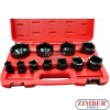 11-piece Special Socket Set for Grooved Nuts,22-75 mm - ZR-36SFBBNOTA - ZIMBER-TOOLS.