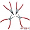 Snap ring pliers set 4pc. 175mm (ZR-4BR75) - ZIMBER TOOLS