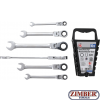 Ratchet Combination Wrench Set | flexible Heads | 8-19 mm | 6 pcs.30004 - BGS technic.