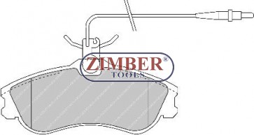 НАКЛАДКИ ПРЕДНИ С ДАТЧИК K-T CITROEN BERLINGO, XSARA, PEUGEOT 306, PARTNER - FERODO (FSL1112)