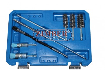 Einspritzdüsen Dichtsitz Werkzeug 14-teilig Injektor Schacht Reinigung Set-ZT-04A3064 - SMANN TOOLS