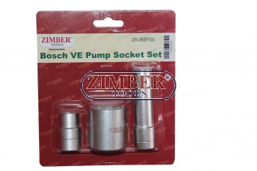 Steckschlüssel-Einsatz-Sortiment für Bosch VE-Pumpen, ZR-36BPSS - ZIMBER TOOLS.
